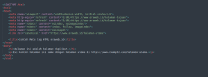 meta tag html seo